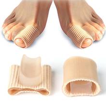 1/2PCS Toe Separator Straightener Fabric Gel Toe Bunion Pad Protector Valgus Splint Corrector Thumb Adjuster Correction 2024 - buy cheap