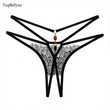 2021 Sexy Lace G-String Thongs Women Panties For Female Hot Temptation T-Back Transparent Briefs P045 2024 - buy cheap