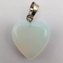 Opal Stone Heart Pendant Lucky Jewelry For Woman Gift S3033 2024 - buy cheap