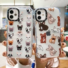 Cute Cartoon Dog Animal Phone Cases For iPhone 12 11 Pro XR XS Max X 7 8 Plus Shockproof Transparent Soft Silicone Back Cover 2024 - buy cheap