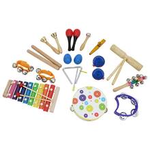 IRIN-Kit de instrumentos de percusión Orff, 19 unids/set/set, juguetes de varios colores para niños 2024 - compra barato
