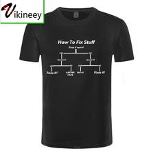 Camiseta de "cómo arreglar cosas" para hombre, regalo divertido para él, camiseta de constructor de ingenieros de bricolaje, camisetas de manga corta 2024 - compra barato