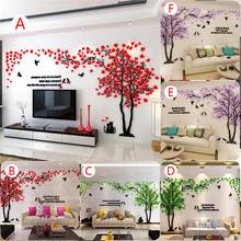 Large Size Tree Acrylic Decorative 3D Wall Sticker DIY Art TV Background Wall Poster Home Decor Bedroom Living Room Wallstickers 2024 - buy cheap