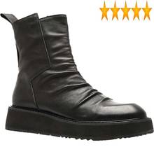 Zipper High Black Quality Leather Military Men Street Style Winter Platform Sneakers Stylish 2021 Work&Safety Ankle Boots 2024 - buy cheap