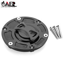 Jaer cnc tampa do tanque de combustível, de alumínio para kawasaki ninja 300 ex300 2013-2017 ninja 250 ex250 2008-2014 2024 - compre barato