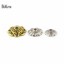 BoYuTe (200 Pieces/Lot) Metal Alloy Antique Gold Silver Flower Bead Caps 8MM 10MM 12MM Diy Hand Made Jewelry Accessories 2024 - buy cheap