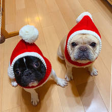 Wool Pet Hat Christmas Dog Caps for Dogs Cat Accessories Winter Warm Dog Hat Pet Cap Knitted French Bulldog Hats for Dogs Pets 2024 - buy cheap