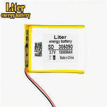 3.7v polímero de lítio bateria 305090 litro de 1500mah bateria de energia móvel tablet pc. 2024 - compre barato