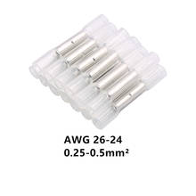 AWG 26-24 0.25-0.5mm² HDPE Material waterproof electrical wire splice cable Ground Clear Heat Shrink Butt Connectors 10pcs 2024 - buy cheap