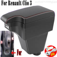 For Renault Clio 3 Captur Armrest box central Store content box with USB interface 2024 - buy cheap