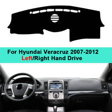 Capa para painel automotivo, para hyundai, veracruz 2007, 2008, 2009, 2010, 2011, protetor contra o sol 2024 - compre barato