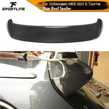 Rear Roof Spoiler Boot Lip Wing Spoiler For Volkswagen MK6 Golf 6 Touring 2010 - 2013 Carbon Fiber 2024 - buy cheap