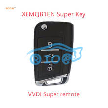 Xhorse 10pcs/lot VVDI2/VVDI KEY TOOL MQB Super Universal Remotes Key XEMQB1EN for VVDI MINI Key Tool Key Programmer free ship 2024 - buy cheap