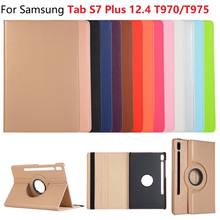 For Samsung Galaxy Tab S7 Plus Case 12.4 SM-T970 SM-T975 T970 Rotation Leather Tablet for Fundas Samsung Tab S7 Plus Case 12.4'' 2024 - buy cheap