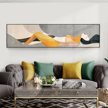 Abstract women shape canvas painting posters and print unique figure home decor wall art pictures for living room bedroom lobby 2024 - buy cheap