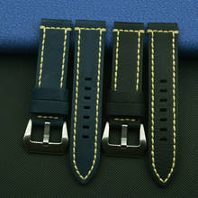 Pulseira artesanal de couro genuíno macio 20mm 22mm 24mm, correias de relógio, pulseiras de relógio para kraft zenth seiko 2024 - compre barato