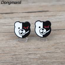 BG311 Dongmanli 1 Pair Anime Bear Earrings Studs Cute Ear Stud Earrings For Women Stainless Steel Fashion Earring Jewelry 2024 - buy cheap