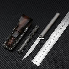 True M390 folding knife TC4 Titanium handle practical survival outdoor camping hunting fruit pocket knives EDC tools CS GO 2024 - buy cheap