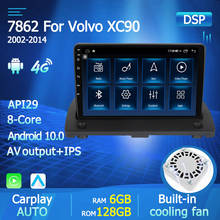 Reproductor Multimedia con Android 10,0 y navegación GPS para Volvo, autorradio 2Din con reproductor de vídeo, DSP, SWC, 4G, Wifi, para Volvo XC90 2002-2014 2024 - compra barato