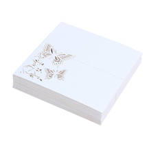 60x Butterfly Flower Place Table Numbers Guest Seating Name Cards for Wedding Party Decoration (White) 2024 - buy cheap