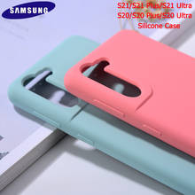 Samsung s21 s20 ultra caso original samsung s21 s20 plus s21 + s20 + sedoso caso de silicone líquido capa para samsung s30 ultra s30 + 2024 - compre barato