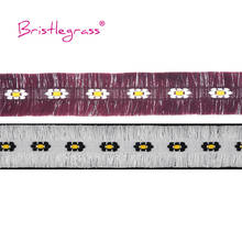 BRISTLEGRASS 1 ярдов 30 мм, декорированные цветком Плетеный крючком кружевом макраме кисточкой лента с бахромой подушка костюм DIY Швейные Ремесло 2024 - купить недорого