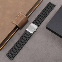 Correa de repuesto para Luminox 3051 3050 3502, correas de reloj de fibra de carbono, pulsera negra de 23mm, cadena de reloj para hombre 2024 - compra barato