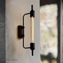 American retro industrial steam tube wall lamp vintage creative bedroom aisle corridor wall light iron sconce loft light fixture 2024 - buy cheap