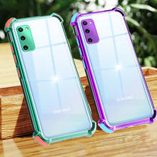 Funda antigolpes para Samsung Galaxy S20 Plus, carcasa con marco de Color, suave, TPU, transparente, armadura trasera de teléfono para Samsung S20 Plus 2024 - compra barato