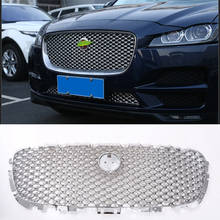 Capa abs estilo de carro para jaguar f-pace f pace x761 2016 2017., acessório de proteção frontal com moldura. 2024 - compre barato