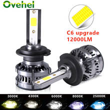 OVEHEL 2Pcs 14000LM  H4 Led H7 H1 H3 Car LED H8 H11 Lamp Headlight Bulbs For Auto H27 881 HB3 HB4 Led Auto 12V 6000K 2024 - buy cheap