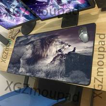 XGZ Customized Large Mouse Pad Black Lock Edge Animal Huge Lion Roar Office Computer Desk Mat Speed Natural Rubber Non-slip Xxl 2024 - buy cheap