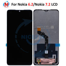 Pantalla LCD de 6,3 pulgadas para Nokia 7,2, montaje de digitalizador con pantalla táctil, repuesto para Nokia 6,2 2024 - compra barato