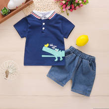 Baby boys clothes sets summer newborn cotton fashion top+shorts 2pcs tracksuits for bebe boys infant clothing jogging outfits 2024 - buy cheap