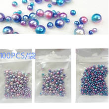 100Pcs Mix Size Beads with Hole Colorful Pearls Round Acrylic Imitation Pearl Beads DIY for Jewelry Making Accessories 2024 - buy cheap