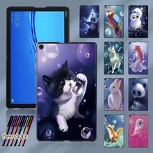 For Huawei MediaPad M5 Lite 10.1"/MediaPad M5 10.8" Cute Animal Pattern Tablet Case Plastic Durable Back Shell + Free Stylus 2024 - buy cheap