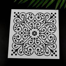 16pcs Mandala Stencil Wall Painting DIY Drawing Template for Stone Wood Funiture 2024 - buy cheap