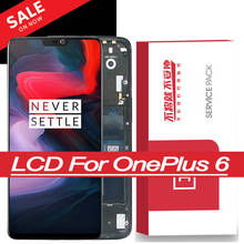 Original 6.28" Super Amoled Display with frame for OnePlus 6 Oneplus 6 One Plus 6 LCD Touch Screen Panel Digitizer Repair Parts 2024 - buy cheap