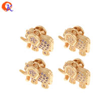Cordial Design 30Pcs 13*17MM Jewelry Accessories/DIY CZ Charms/Stereoscopic Elephant Shape/Pendant/Hand Made/Earring Findings 2024 - buy cheap