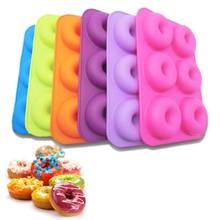 Donut Mold 6-Cavity Silicone Donut Baking Pan Non-Stick Mold Dishwasher Decoration Tools Craft Donuts Maker Kitchen Accesssories 2024 - buy cheap