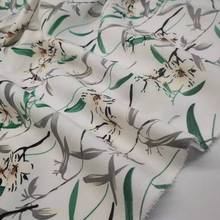 Dress Floral 2021 Print Fabric Stretchy Shirt Cheongsam Head Wear Craft Material Scarf DIY Sewing Tissue 2024 - buy cheap