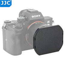 Jjc metal quadrado lente capa com 49mm filtro rosca do parafuso para sony DSC-RX1 DSC-RX1R DSC-RX1RII sel50f18 lente como sony LHP-1 + tampa 2024 - compre barato