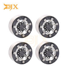 DJX-ruedas Beadlock de aleación de aluminio, 1,9 ", 7 radios, para 1/10 Axial SCX10 II 90046 Traxxas TRX4 D90 2024 - compra barato