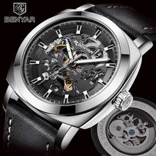 BENYAR 2020 New Brand Men's Watches Automatic Mechanical Watch Sport Clock Leather Casual Business Wrist Watch Relogio Masculino 2024 - buy cheap