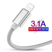 3.1A Fast Charging USB Cable For iPhone 11 12 XS Max XR X 8 7 6 6S 5 5S iPad Cord Mobile Phone Cable Fast Data Charging Cable 2024 - buy cheap