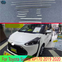 For Toyota Sienta XP170 2019 2020 Car Accessories Body Styling Stick Stainless Steel Window Garnish Window Strip Trim 2024 - buy cheap