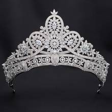 5A level Cubic Zirconia Wedding Bridal Royal Tiara Crown for Women Bride Birthday Hair Accessories Jewelry CH10337 2024 - buy cheap