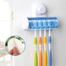 Wall Mounted Tooth Brush Holder Case with 5 Hooks Bathroom Toothbrush Brush Organization Storage Rack Stand 2024 - buy cheap