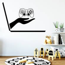 O envio gratuito de jogo computador casa decoração adesivos parede para crianças quartos das crianças decoração da sua casa decalques vinil 2024 - compre barato