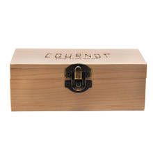 Деревянная коробка для хранения с поддоном из натурального дерева ручной работы, коробка для хранения табака и трав, аксессуары для курительных труб 2024 - купить недорого